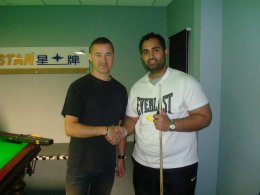 Stephen Hendry with Dr Mohammed Khizar Raoff